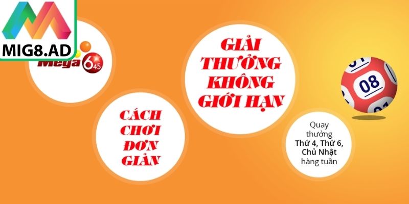 Mega 6/45 Mig8 – Trải Nghiệm Xổ Số Hiện Đại, Dễ Tiếp Cận 1 Mega 6/45 Mig8 được xây dựng dựa trên mô hình xổ số tự chọn phổ biến
